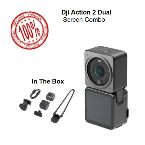 Dji Action 2 Dual Screen Combo - Dji Action 2 Dual Screen Combo Original Garansi Resmi - New